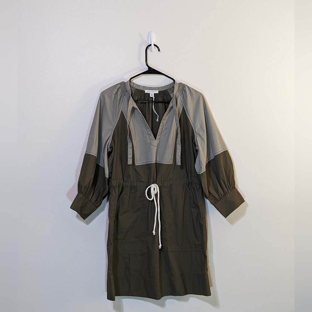 Free Assembly Dress (M) Khaki Green